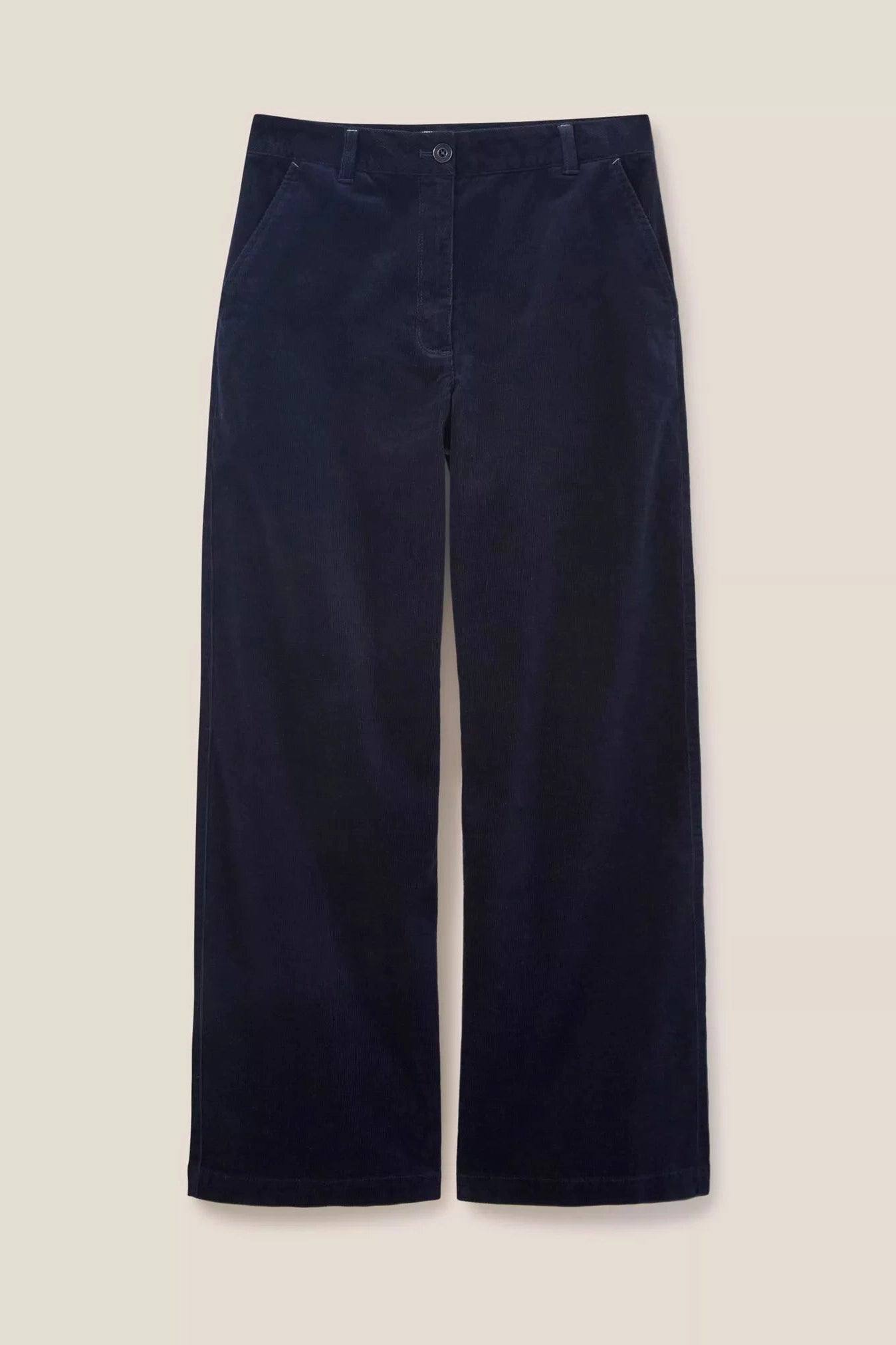 White Stuff Belle Cord Wide Leg in Dark Navy-Womens-Ohh! By Gum - Shop Sustainable