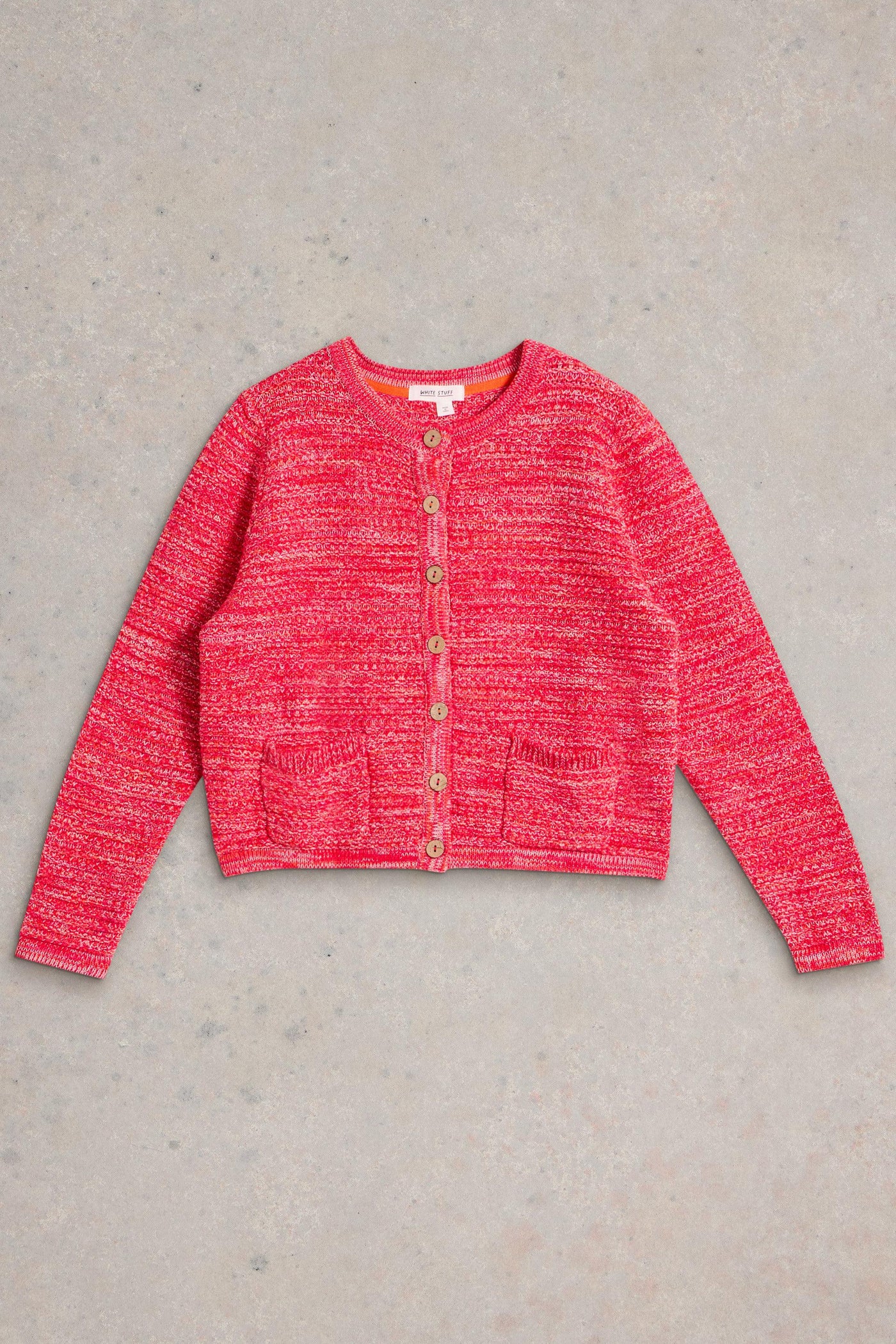 White Stuff Belle Stitchy Bright Pink Cardigan-Womens-Ohh! By Gum - Shop Sustainable