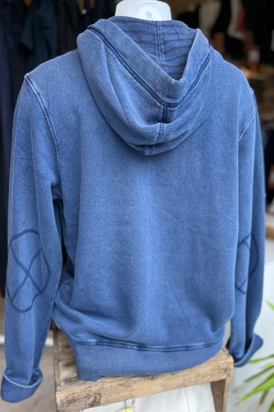 White Stuff Brampton Overhead Hoodie in Mid Blue-Mens-Ohh! By Gum - Shop Sustainable