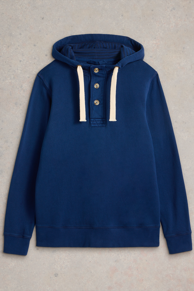 White Stuff Brampton Overhead Hoodie in Mid Blue-Mens-Ohh! By Gum - Shop Sustainable