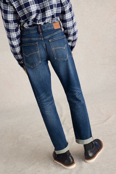 White Stuff Bronson Slim Jeans - Mid Denim-Mens-Ohh! By Gum - Shop Sustainable