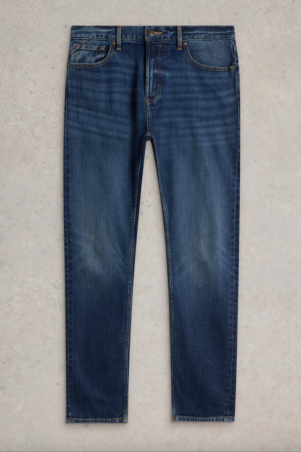 White Stuff Bronson Slim Jeans - Mid Denim-Mens-Ohh! By Gum - Shop Sustainable