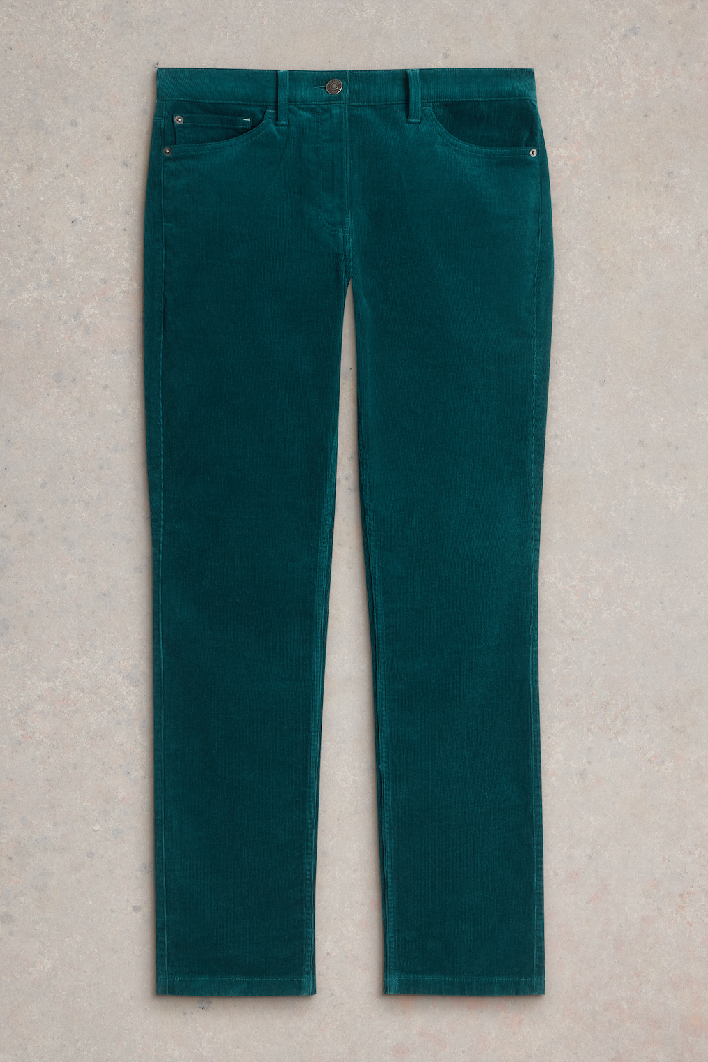 White Stuff Brooke Straight Cord Trouser in Dark Green-Womens-Ohh! By Gum - Shop Sustainable