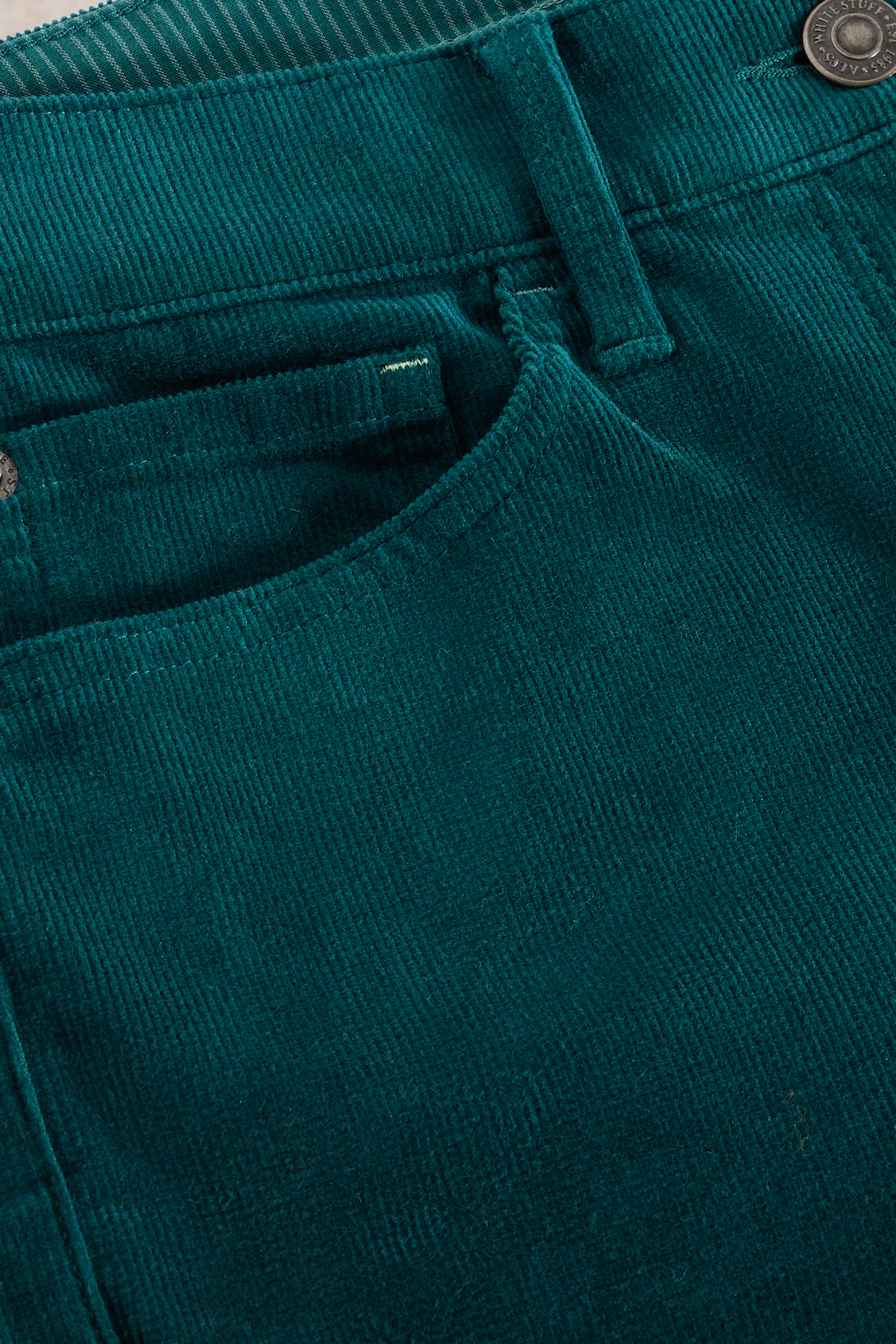 White Stuff Brooke Straight Cord Trouser in Dark Green-Womens-Ohh! By Gum - Shop Sustainable