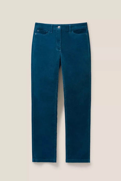 White Stuff Brooke Straight Cord Trouser in Dark Teal-Womens-Ohh! By Gum - Shop Sustainable