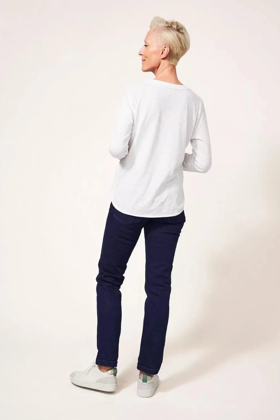 White Stuff Brooke Straight Jeans in Dark Denim-Womens-Ohh! By Gum - Shop Sustainable