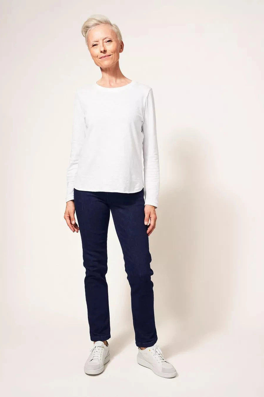 White Stuff Brooke Straight Jeans in Dark Denim-Womens-Ohh! By Gum - Shop Sustainable