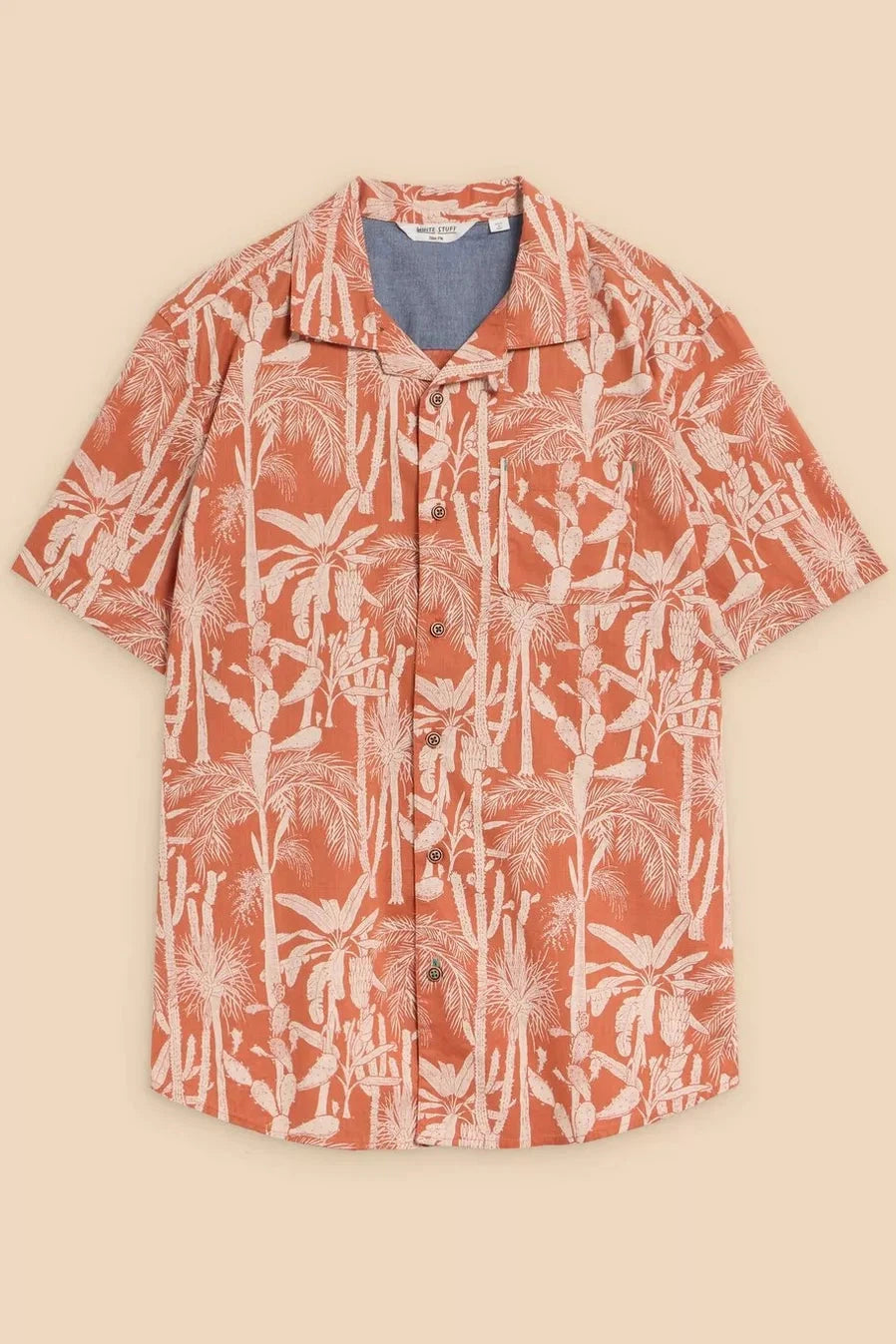 White Stuff Cactus Printed Shirt-Mens-Ohh! By Gum - Shop Sustainable