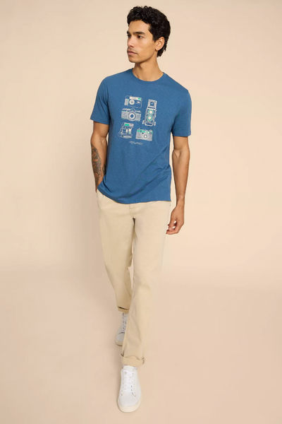 White Stuff Camera Chronicles Graphic Tee-Mens-Ohh! By Gum - Shop Sustainable
