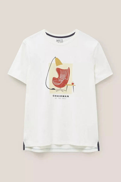 White Stuff Chairman Graphic Tee-Mens-Ohh! By Gum - Shop Sustainable