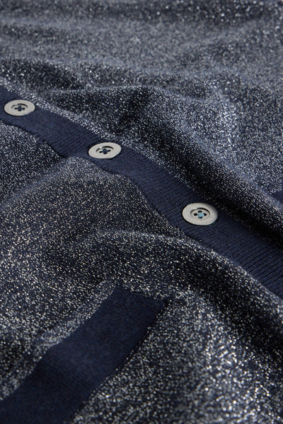 White Stuff Charlotte Sparkle Cardi in Dark Navy