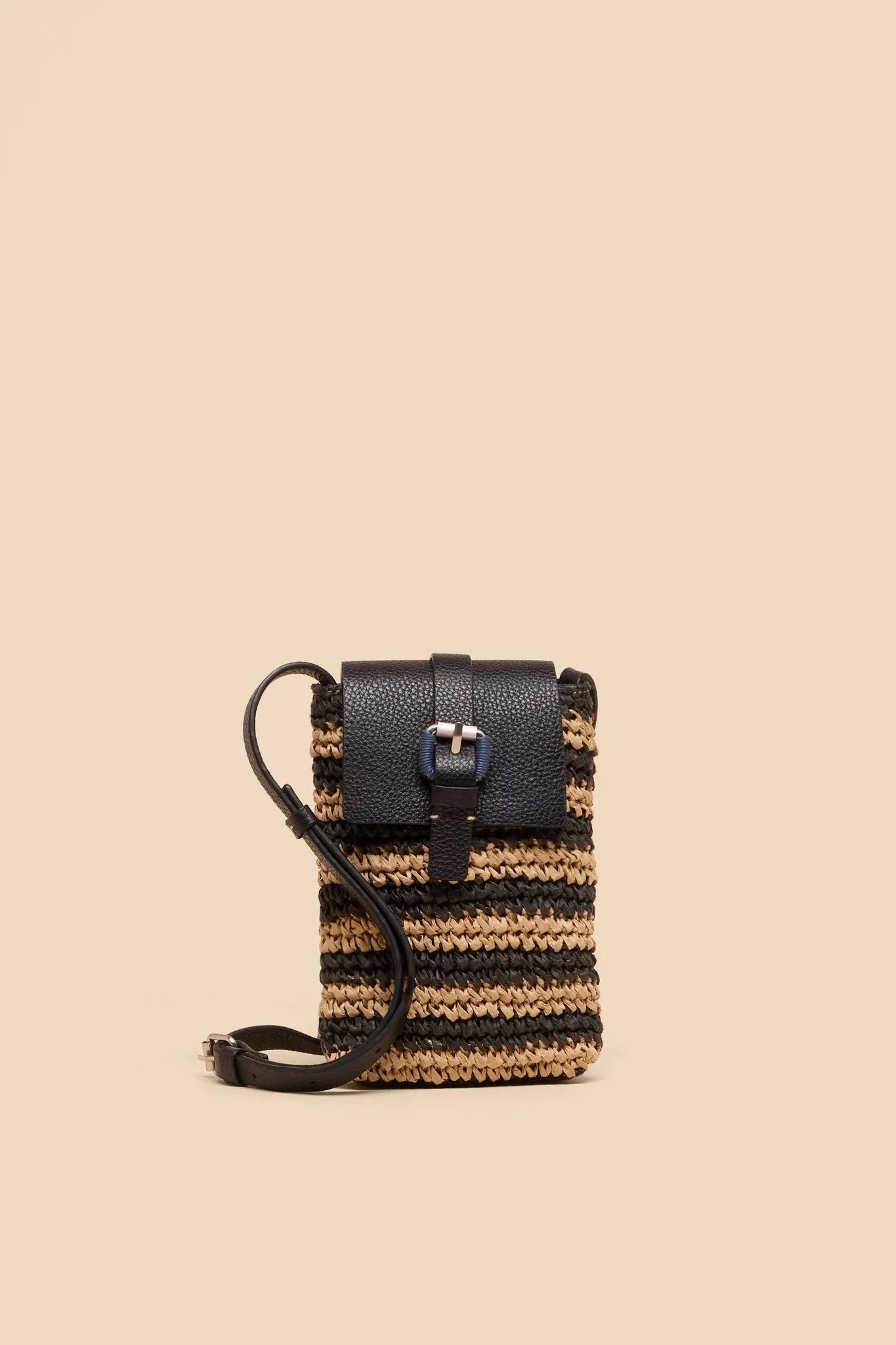 White Stuff Clara Buckle Raffia Phone Bag-Womens-Ohh! By Gum - Shop Sustainable