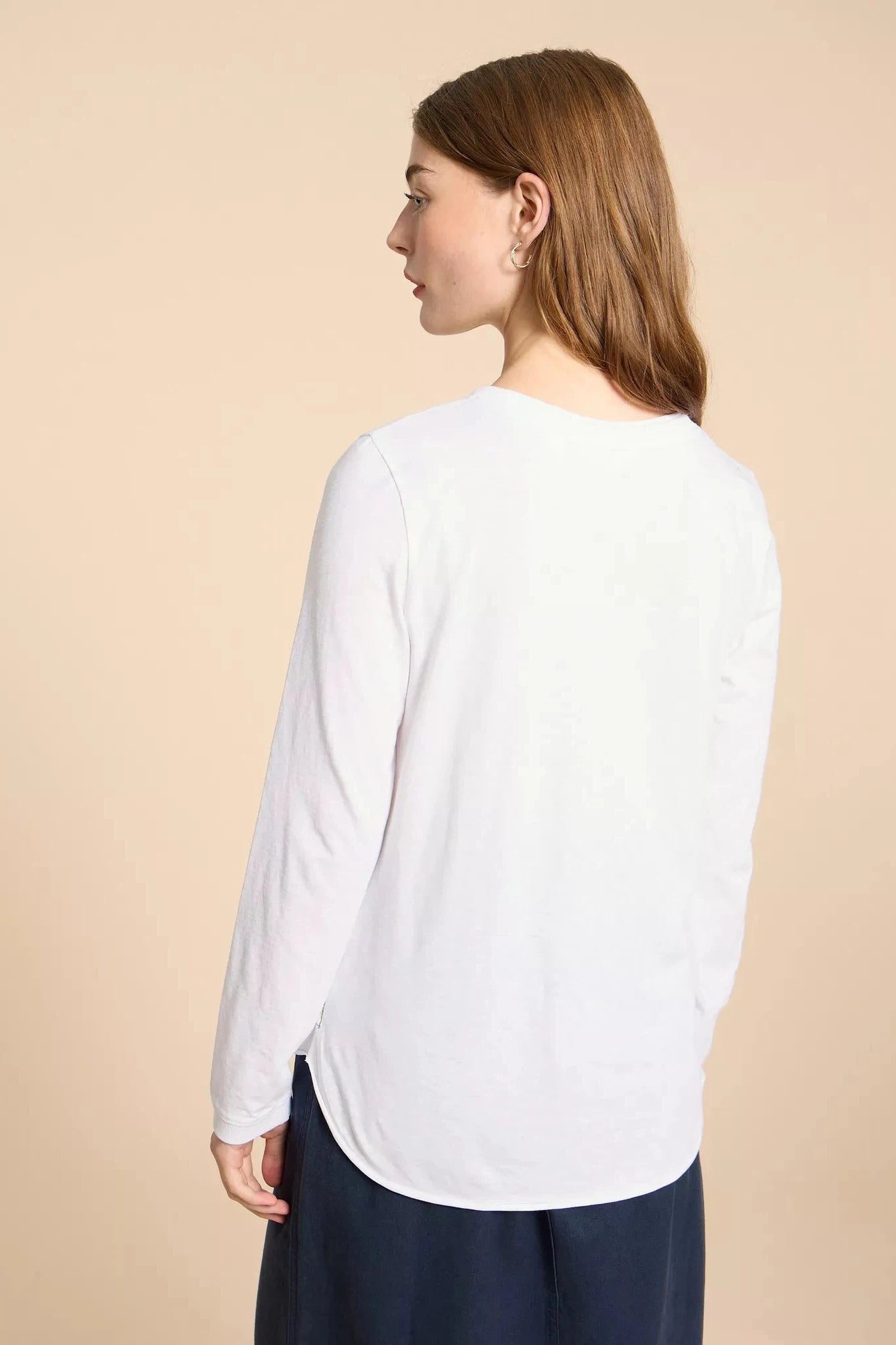 White Stuff Clara LS Bril White Tee-Womens-Ohh! By Gum - Shop Sustainable