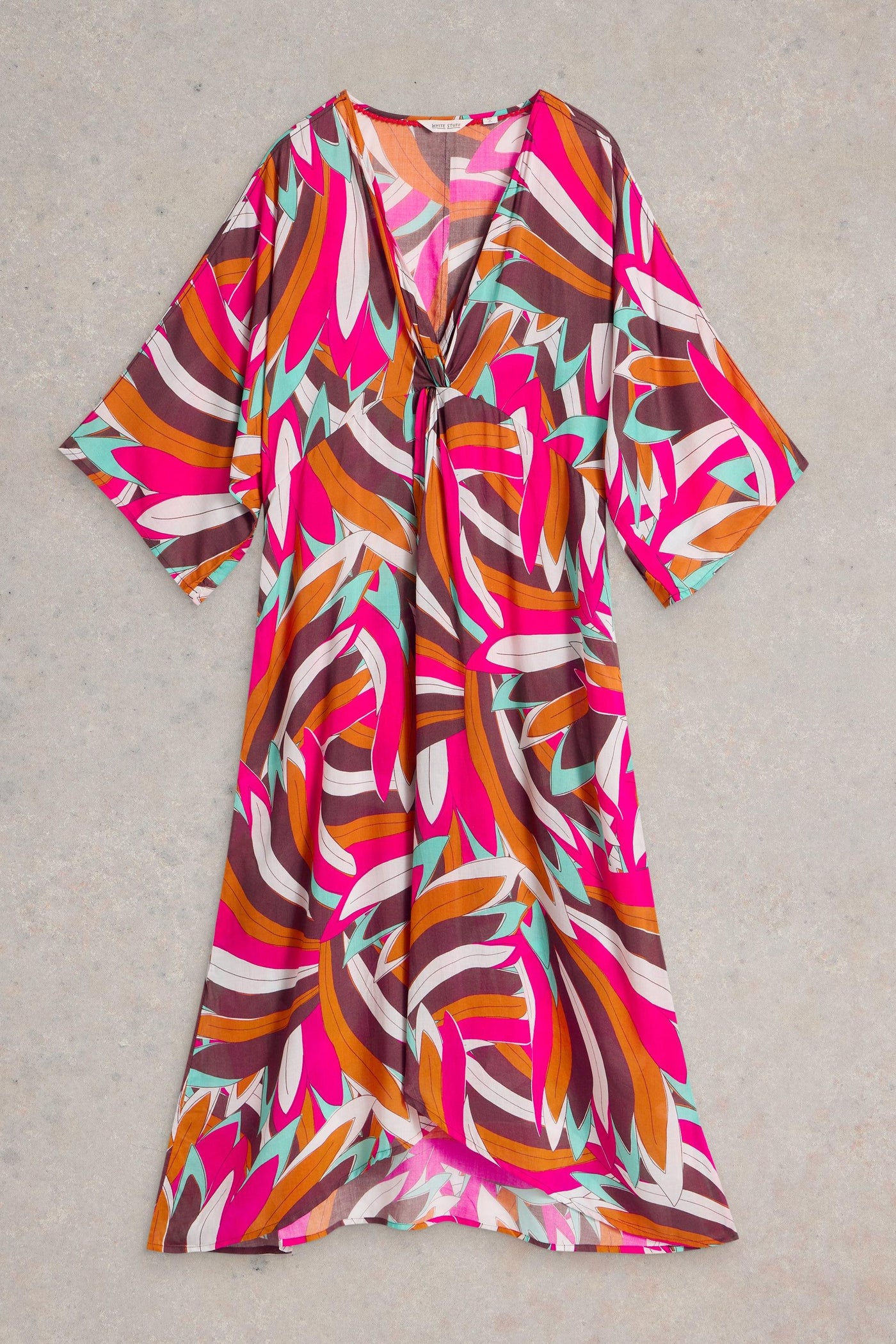White Stuff Cleo Kimono in Pink Print