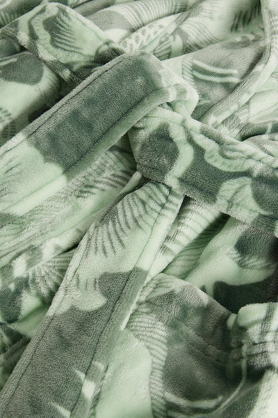 Close-up of a green camouflage-patterned fabric
