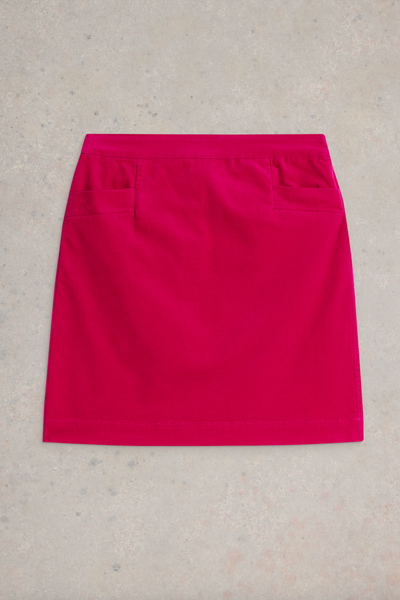 White Stuff Coral Velvet Skirt-Womens-Ohh! By Gum - Shop Sustainable