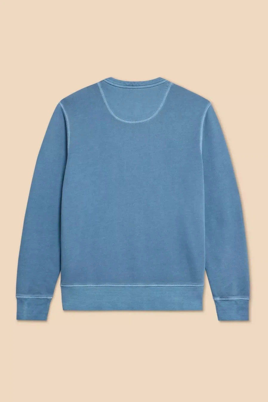 White Stuff Crew Neck Sweat in Mid Blue-Mens-Ohh! By Gum - Shop Sustainable