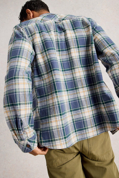 White Stuff Darwen Check Shirt in Blue Multi