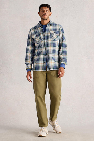 White Stuff Darwen Check Shirt in Blue Multi