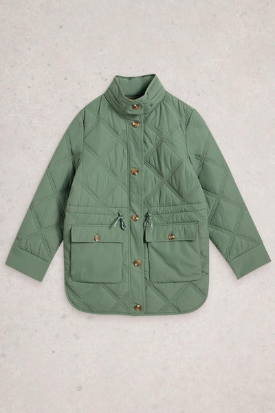 White Stuff Edie Quilted Coat
