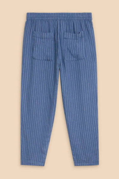 White Stuff Elle Linen Blend Trousers in Blue Multi-Womens-Ohh! By Gum - Shop Sustainable