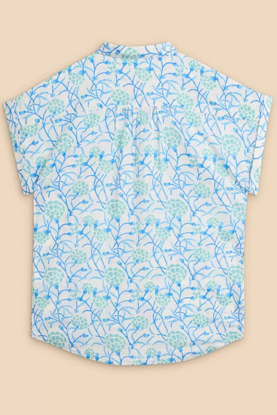 White Stuff Ellie Organic Cotton Shirt - Ivory Print-Womens-Ohh! By Gum - Shop Sustainable