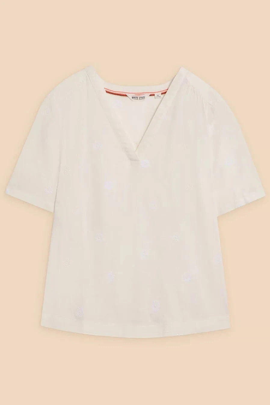 White Stuff Elodie Linen Blend Top - Nat White-Womens-Ohh! By Gum - Shop Sustainable