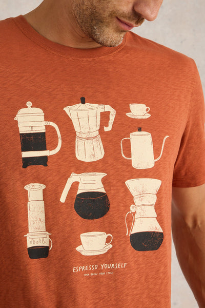 White Stuff Espresso Yourself Graphic Tee-Mens-Ohh! By Gum - Shop Sustainable