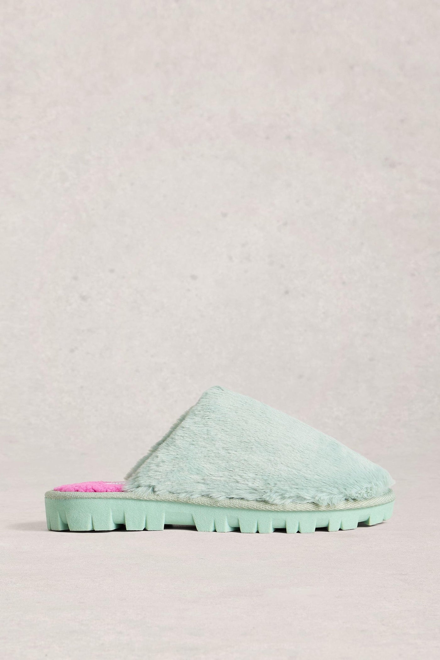 White Stuff Faux Fur Slipper Mule