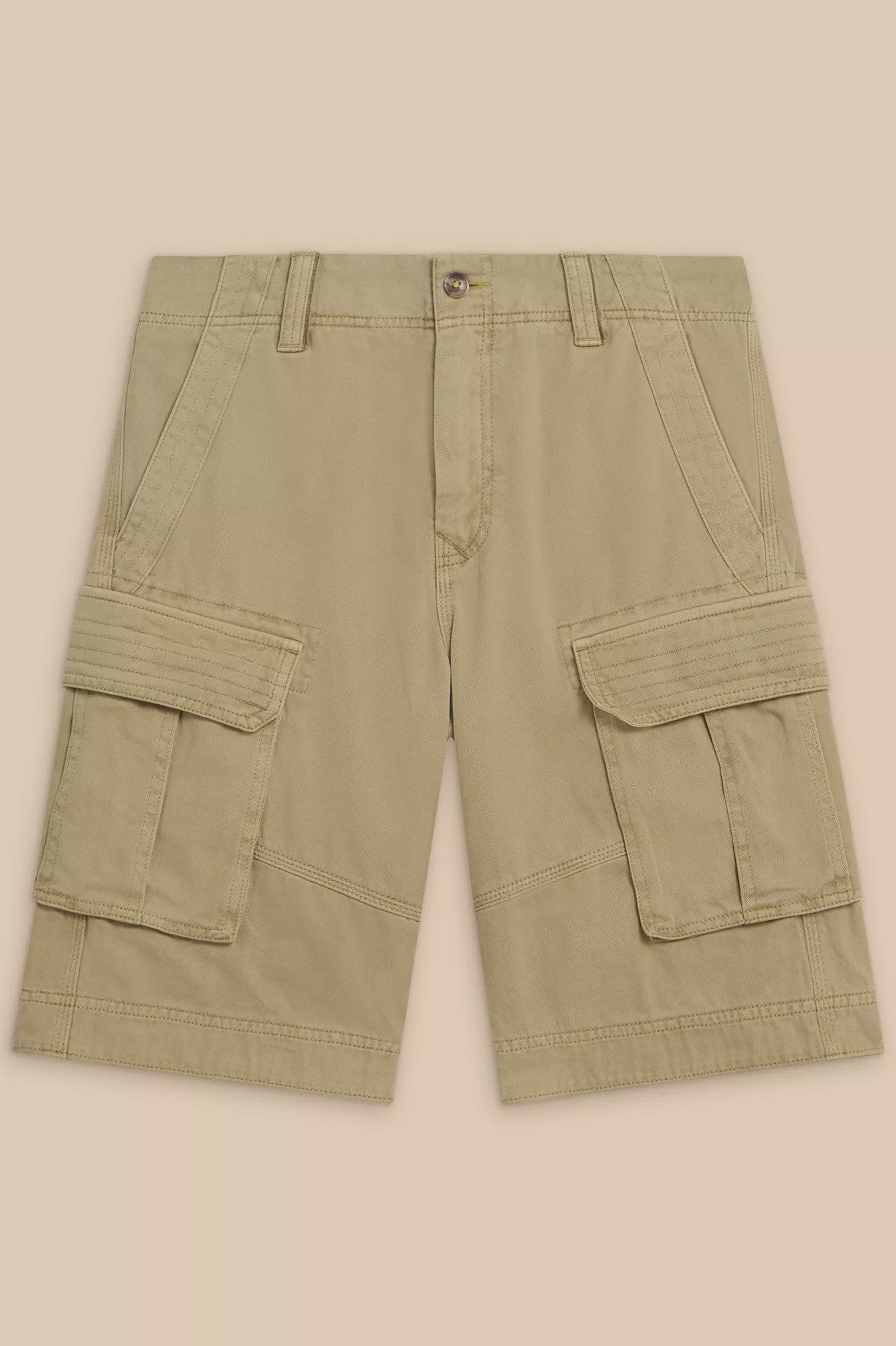 White Stuff Hallsall Organic Cargo Short - Light Nat-Mens-Ohh! By Gum - Shop Sustainable