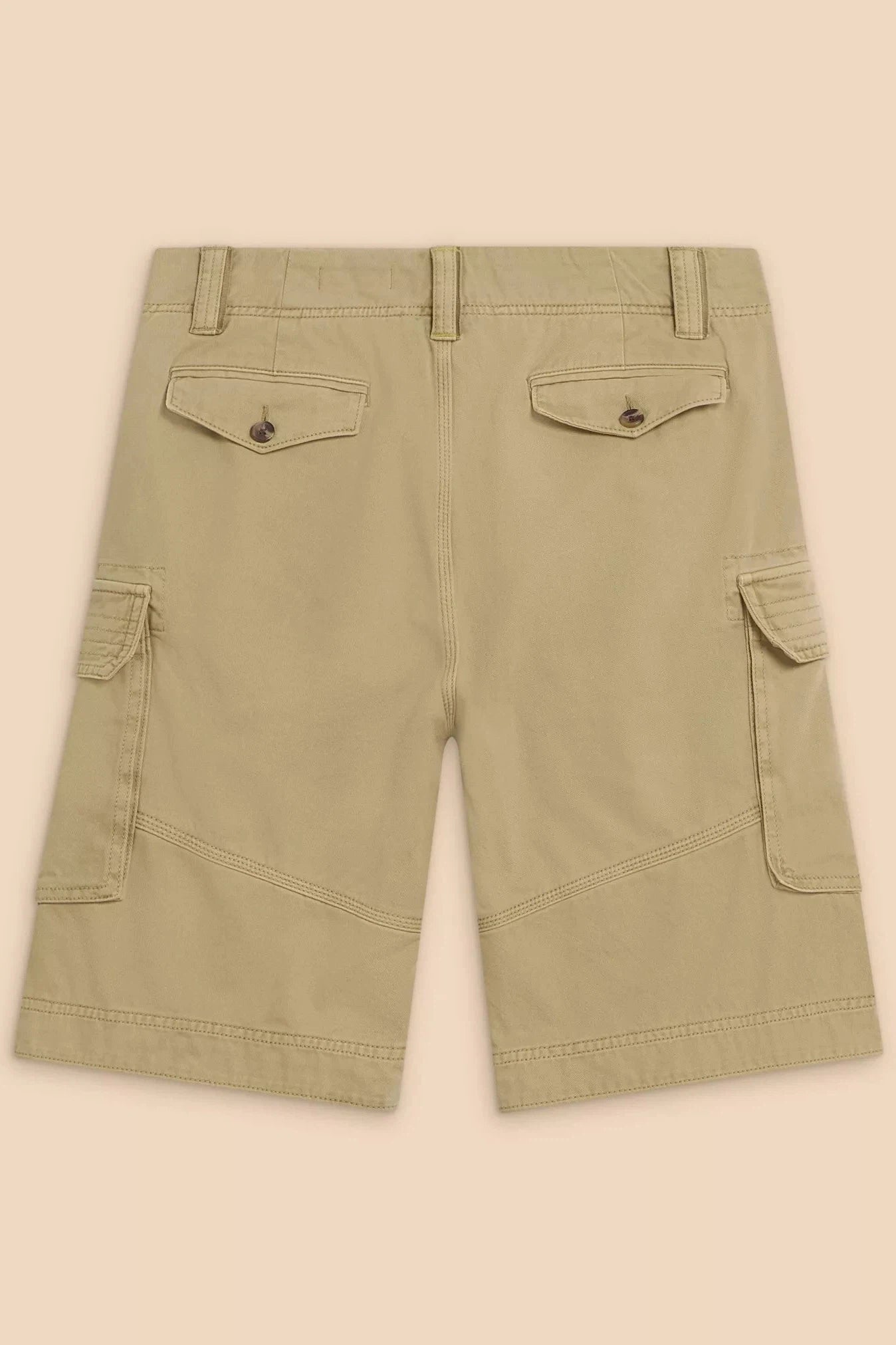 White Stuff Hallsall Organic Cargo Short - Light Nat-Mens-Ohh! By Gum - Shop Sustainable