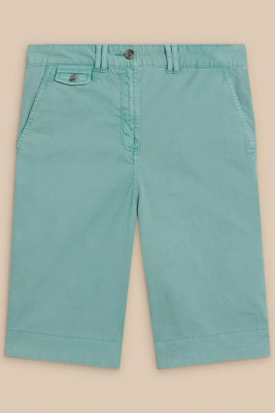 White Stuff Hayley Organic Chino Short - Mid Teal-Womens-Ohh! By Gum - Shop Sustainable