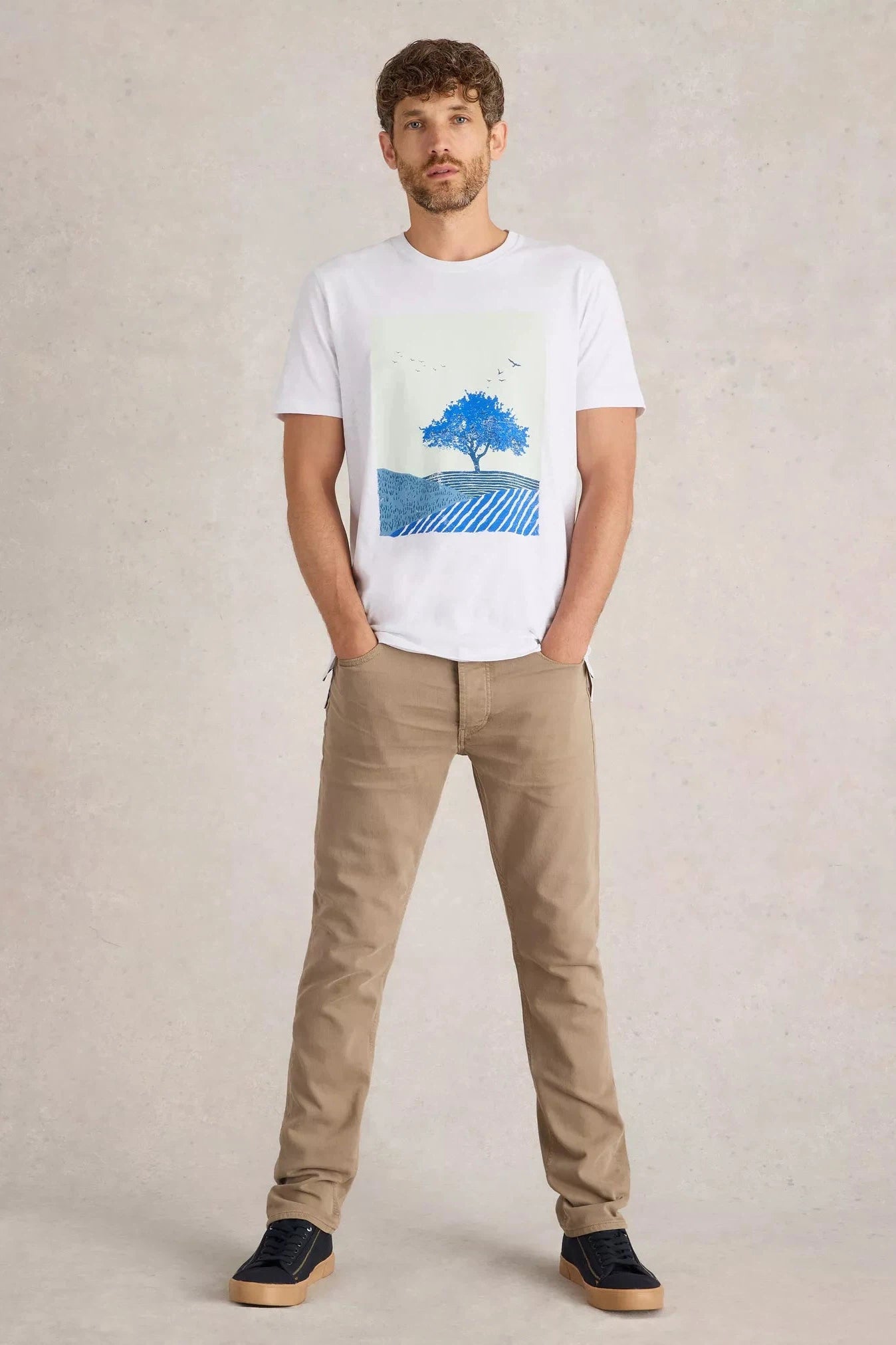 White Stuff Indigo Tree Graphic Tee-Mens-Ohh! By Gum - Shop Sustainable