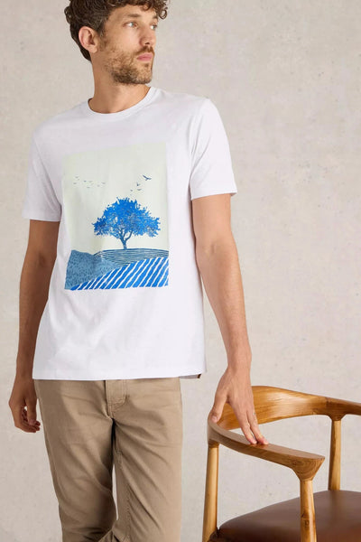 White Stuff Indigo Tree Graphic Tee-Mens-Ohh! By Gum - Shop Sustainable