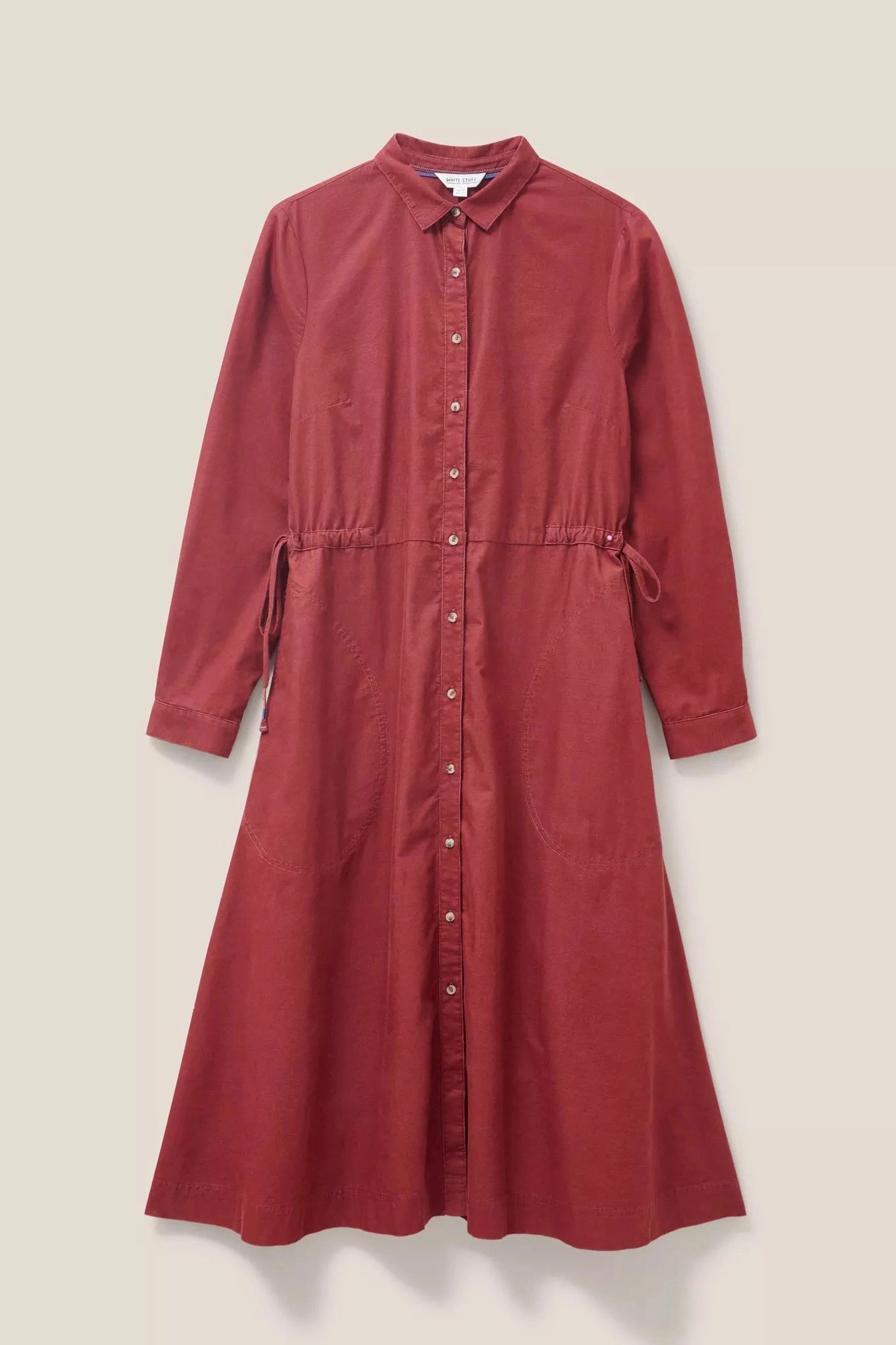White Stuff Jade Cord Shirt Dress in Mid Plum-Womens-Ohh! By Gum - Shop Sustainable