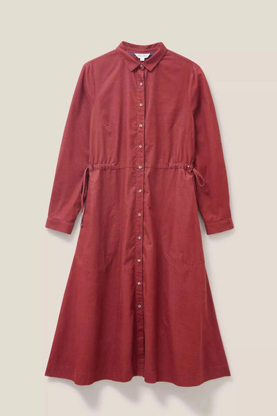 White Stuff Jade Cord Shirt Dress in Mid Plum-Womens-Ohh! By Gum - Shop Sustainable
