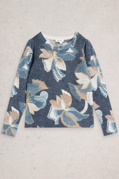 White Stuff Jodie Printed Foil Jumper