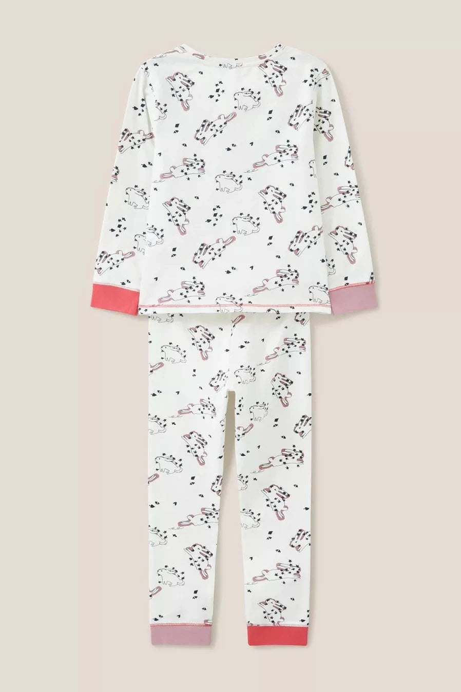 White Stuff Kids Bunny Printed PJ Set-Kids-Ohh! By Gum - Shop Sustainable