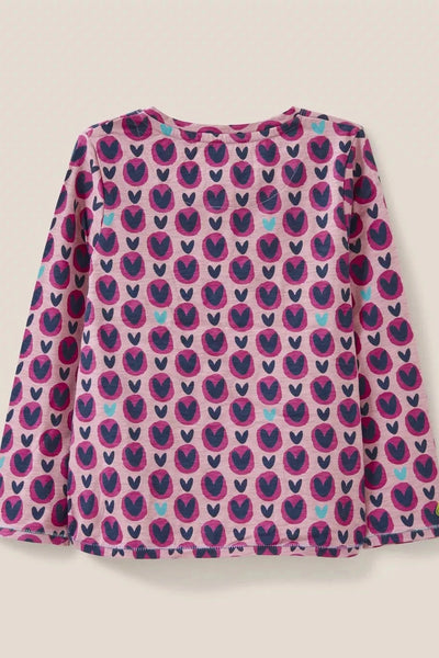 White Stuff Kids Heart Printed Jersey Top-Kids-Ohh! By Gum - Shop Sustainable