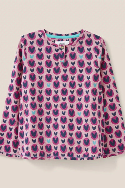 White Stuff Kids Heart Printed Jersey Top-Kids-Ohh! By Gum - Shop Sustainable