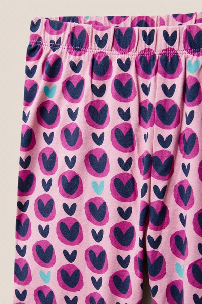 White Stuff Kids Heart Printed Leggings-Kids-Ohh! By Gum - Shop Sustainable