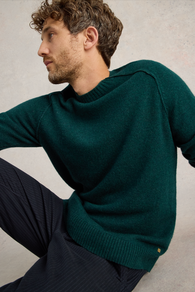 White Stuff Lambswool Crew Neck Jumper-Mens-Ohh! By Gum - Shop Sustainable