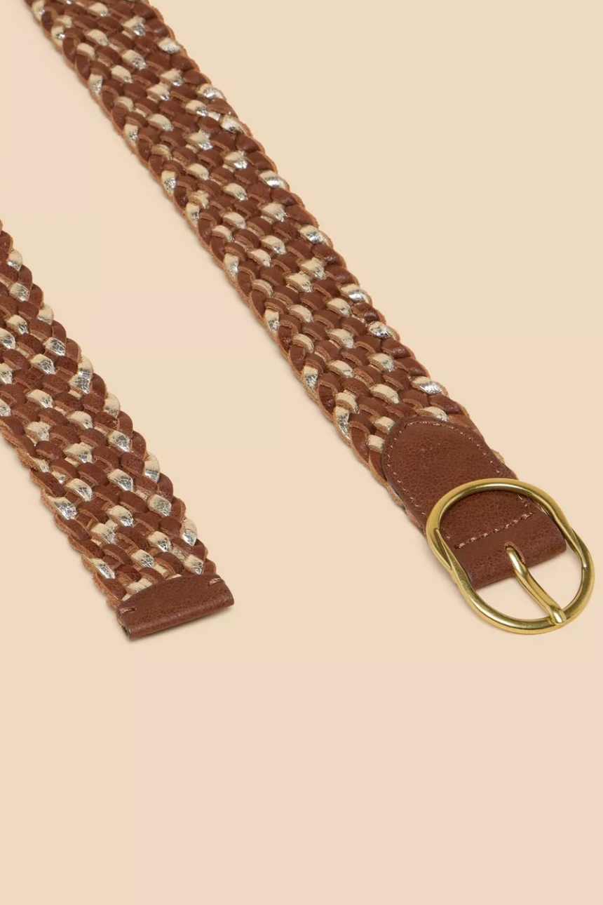 White Stuff Leather Weave Belt-Womens-Ohh! By Gum - Shop Sustainable