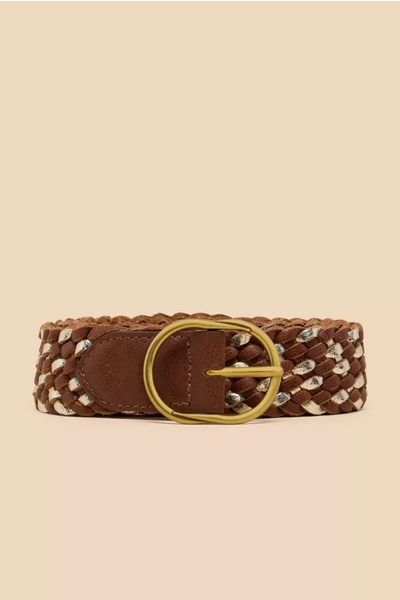 White Stuff Leather Weave Belt-Womens-Ohh! By Gum - Shop Sustainable