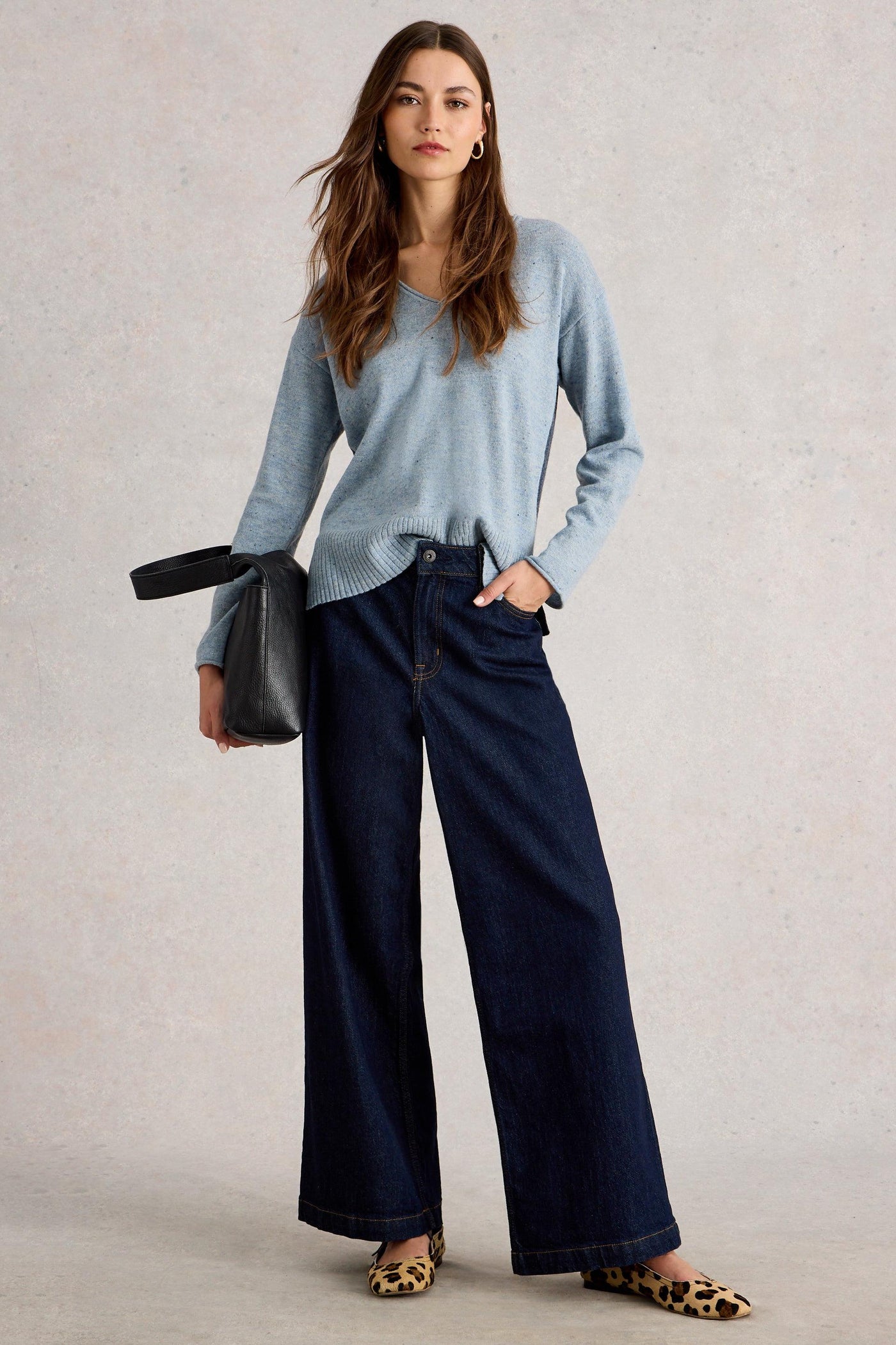 White Stuff Lily V Neck Jumper