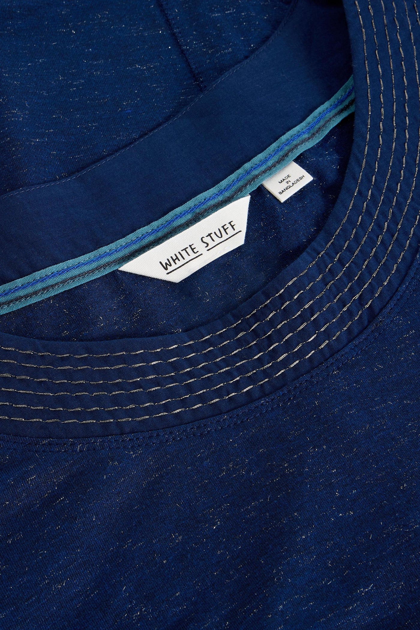 White Stuff Long Sleeve Weaver Sparkle Tee