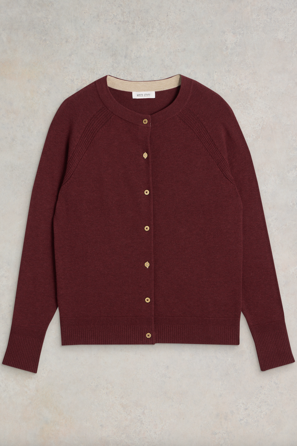 White Stuff Lulu Dark Plum Cardigan-Womens-Ohh! By Gum - Shop Sustainable