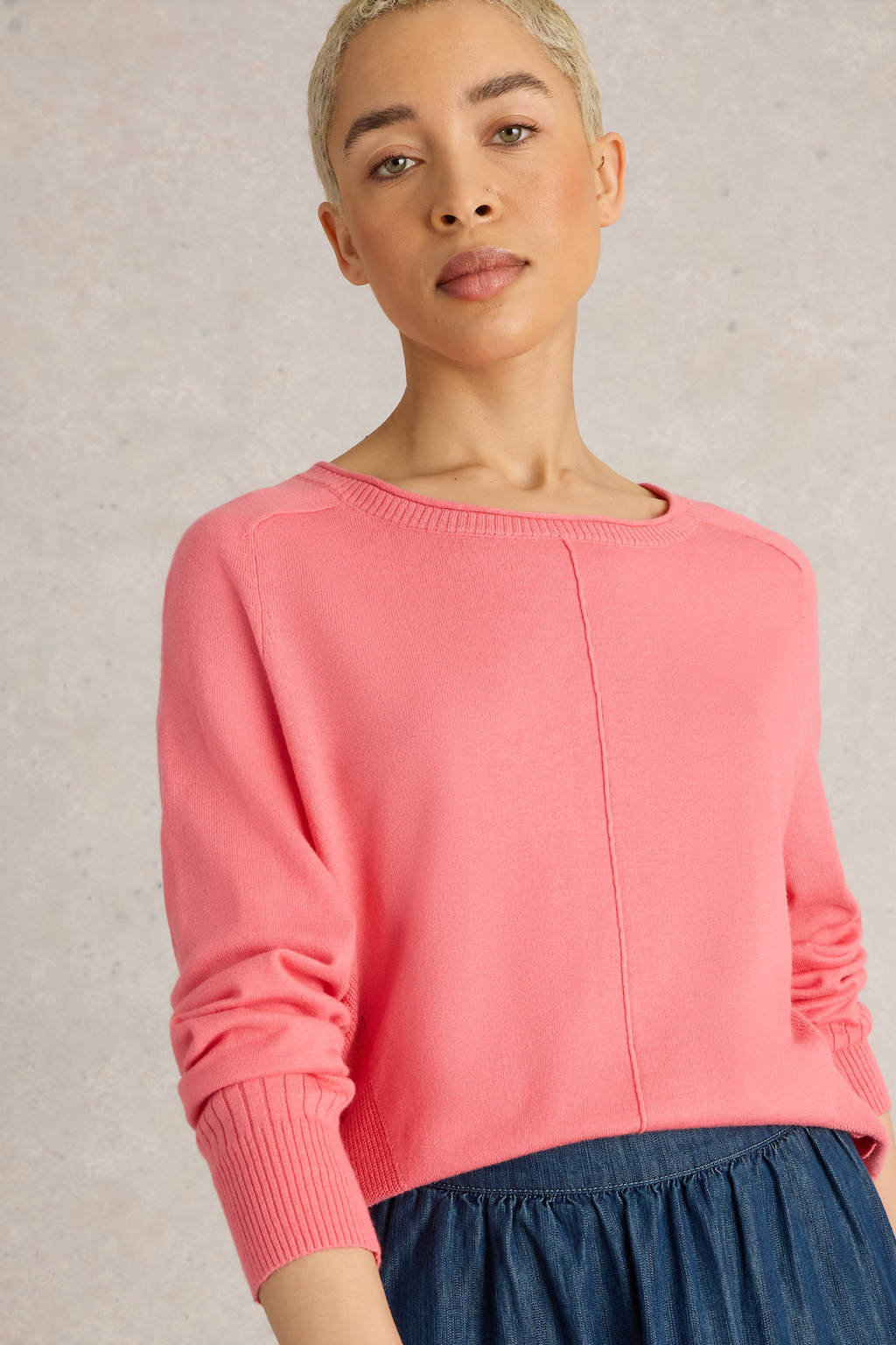 White Stuff Mid Coral City Jumper-Womens-Ohh! By Gum - Shop Sustainable