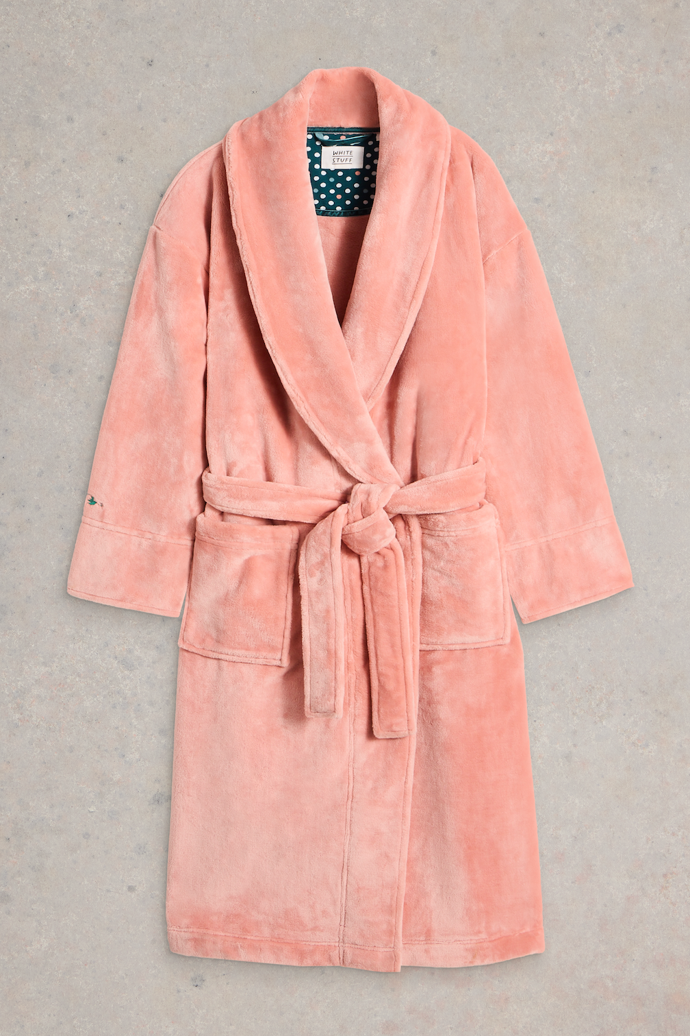 White Stuff Mid Pink Clover Cosy Dressing Gown-Womens-Ohh! By Gum - Shop Sustainable