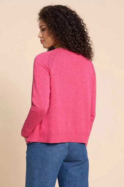 White Stuff Mid Pink Lulu Cardigan-Womens-Ohh! By Gum - Shop Sustainable